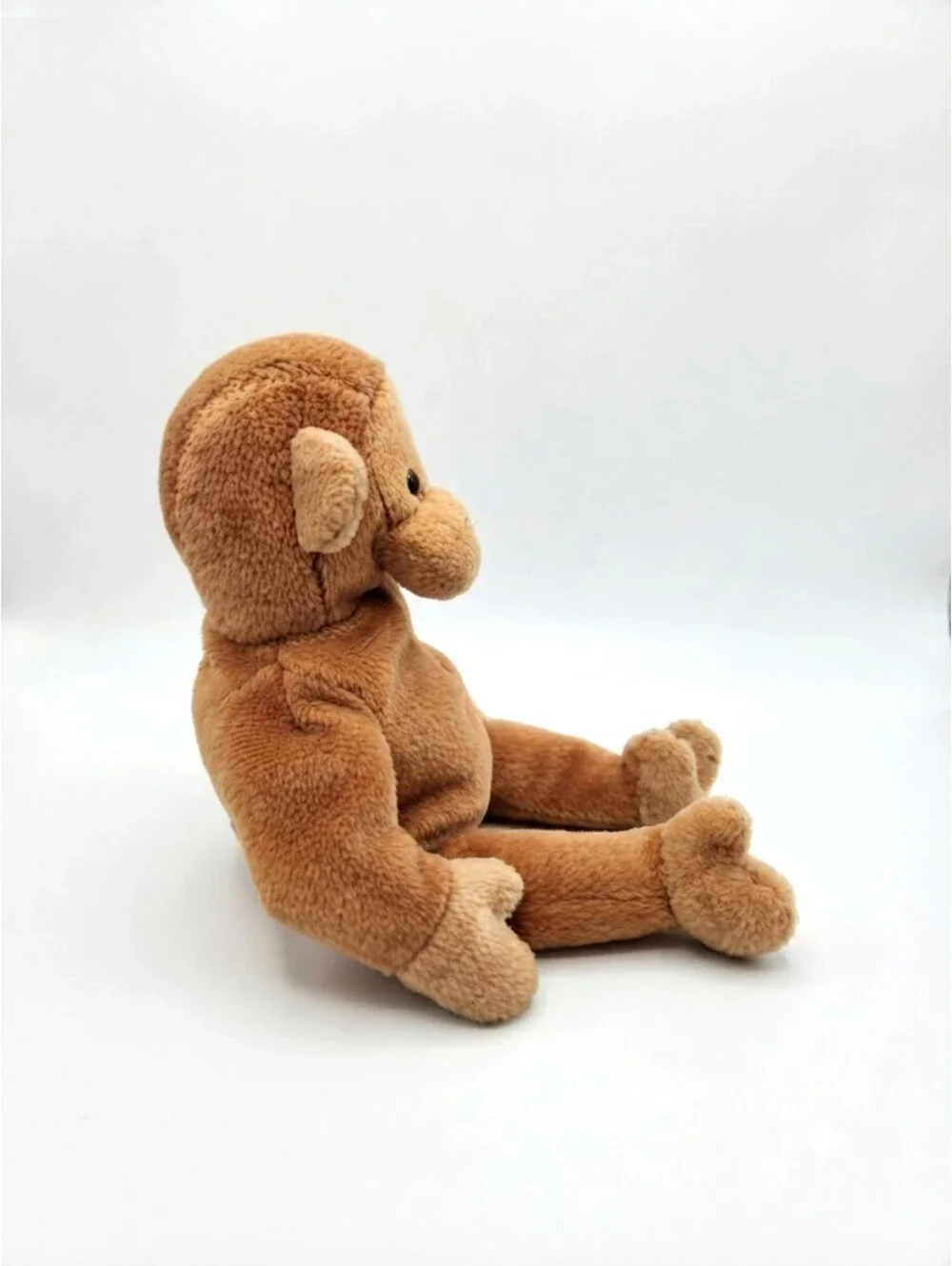 RARE: Ty Beanie Baby Bongo the Monkey (Tan Tail)